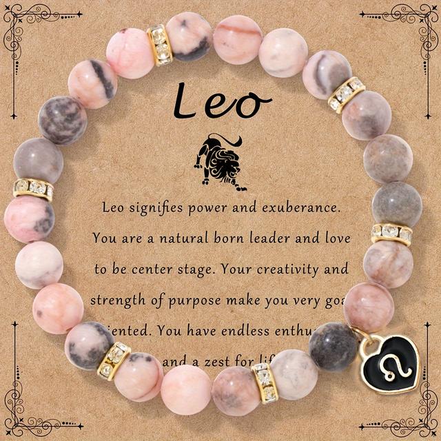 TEMU Zodiac Stone Bracelet, Stone String Stretch Rope Couple's Bracelet, Birthday Gift For , Brothers, Sisters, Mums, Grandmothers, Daughters, Girlfriends, Christmas, Halloween, Souvenir Gifts