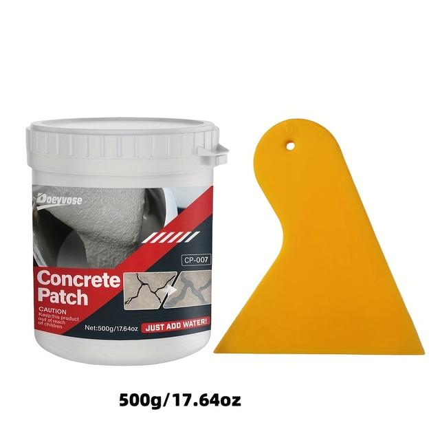 TEMU Quick-dry Waterproof Concrete Repair - Suitable For Wall, Roof, And Floor Leaks & Filling - For Use With Concrete, Brick