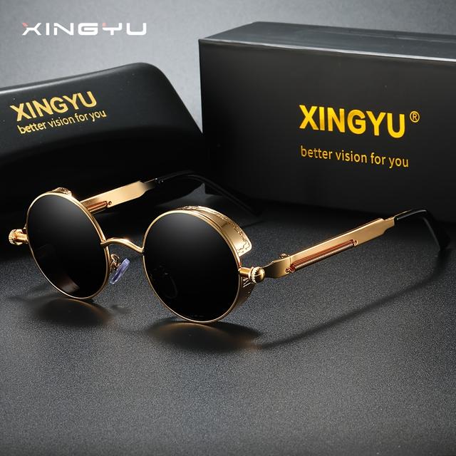 TEMU Men's Sunglasses Round Outdoor Fishing Sunglasses Gift Box