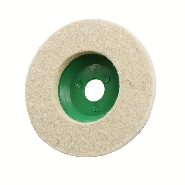 TEMU Angle Grinder Diameter 100 Wool Polishing Wheel, Mirror Polished Wool Wheel Grinding Disc Beveled Wool Polishing Wheel High Density Wool Pad Industrial Wool Felt Wheel