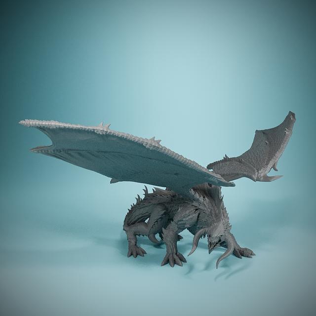 TEMU Black Dragon Dnd Figurines Unpainted Tabletop Miniatures Halloween&christmas Gifts For And Role Playing Games Room Decorations