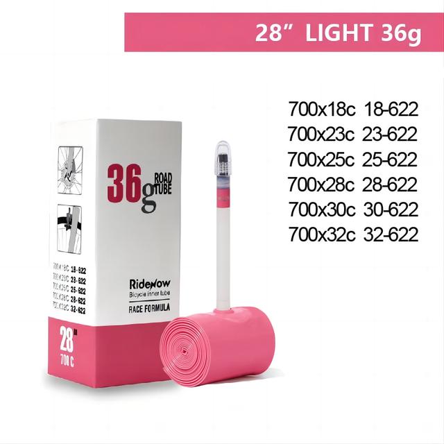 TEMU Ridenow Tpu 700c Road Bike Inner Tube 700x18 23 25 28 32 35 37 40 47 Bicycle Tire French Valve 45/65/85 Bike27.526x1.5 1.75 1.9