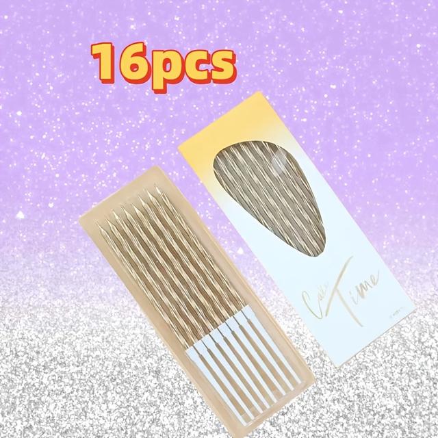 TEMU 16pcs Golden Numbered 1-16 Spiral Centerpieces Suitable For Birthday Parties, Christmas, Easter, Thanksgiving & More - Elegant Plastic Table Decorations For Cake, For Party Table Settings