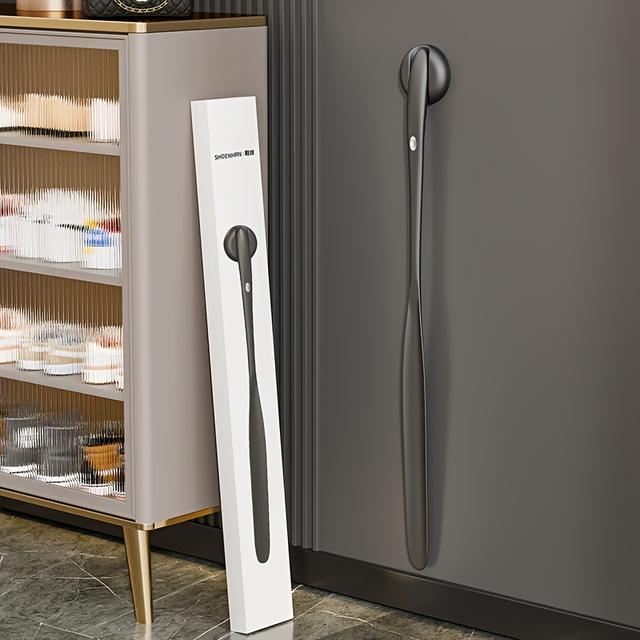 TEMU Magnetisk Skohorn med Långt Handtag - Hållbart Nylon, Greppvänlig Design för Äldre - Julklapp i Elegant Presentask