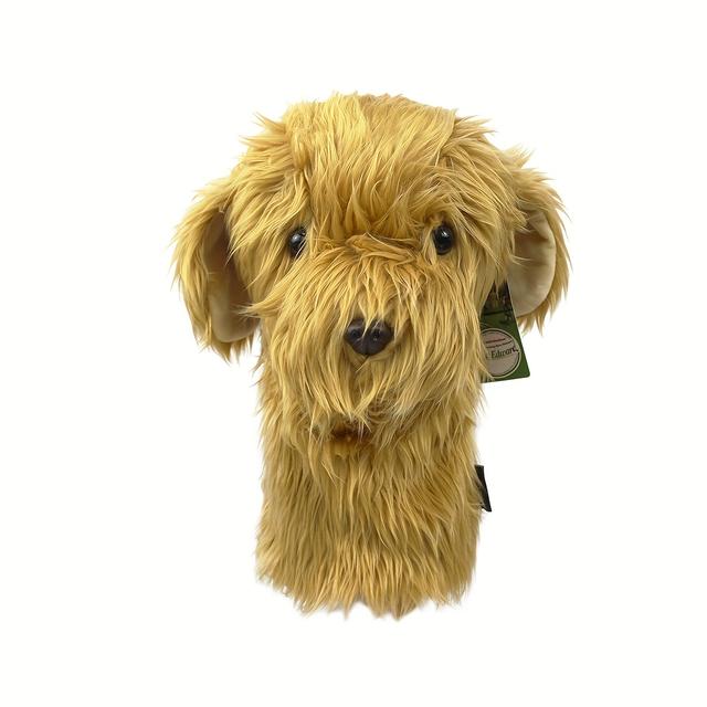 TEMU プードルゴルフクラブカバー、ポリエステル保護ヘッドカバー、なし、、祝祭用動物デザイン、460cc以上のクラブに適しています、ゴルファーに最適、クリスマス、ハロウィン、、感謝祭、新年ギフトに最適