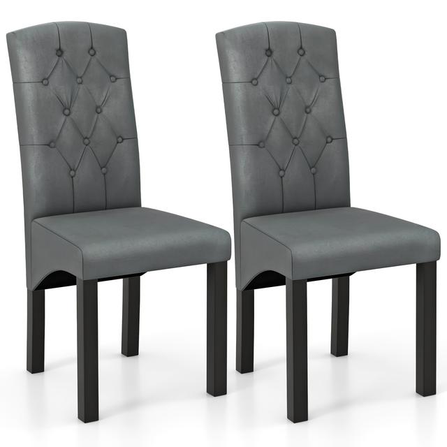 TEMU Modern Dining Chair Set Of 2 With High Backrest High-density