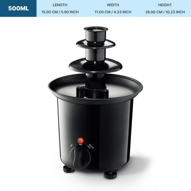 TEMU نافورة شوكولاتة (أسود أوروبي)