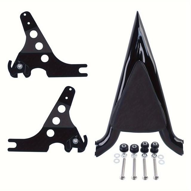 TEMU Motorcycle Black Detachable Rear Passenger Backrest Xl 883 1200 48 72 2004-2023