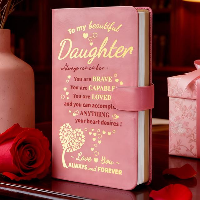 TEMU To My Daughter Journal: 136 Page Lined Notebook, Keepsake Diary For Girls Of All Ages, Guided Prompts & Memory Keeper, Gift For Daughter From Parents, Letters To My Daughter Journal