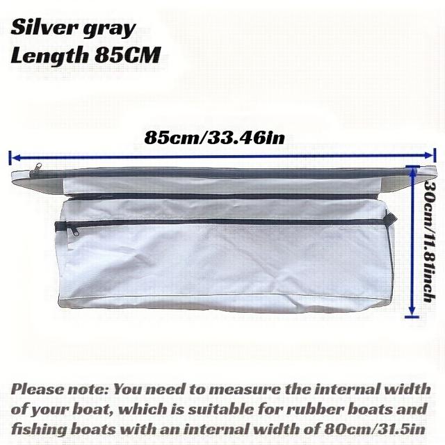 TEMU 85cm/33.46インチ インフレータブルボート用 シート下防水ストレージバッグ - 420Dヘビーデューティ生地、耐久性＆耐摩耗性、ゴムボート、インフレータブルボート、カヤック対応