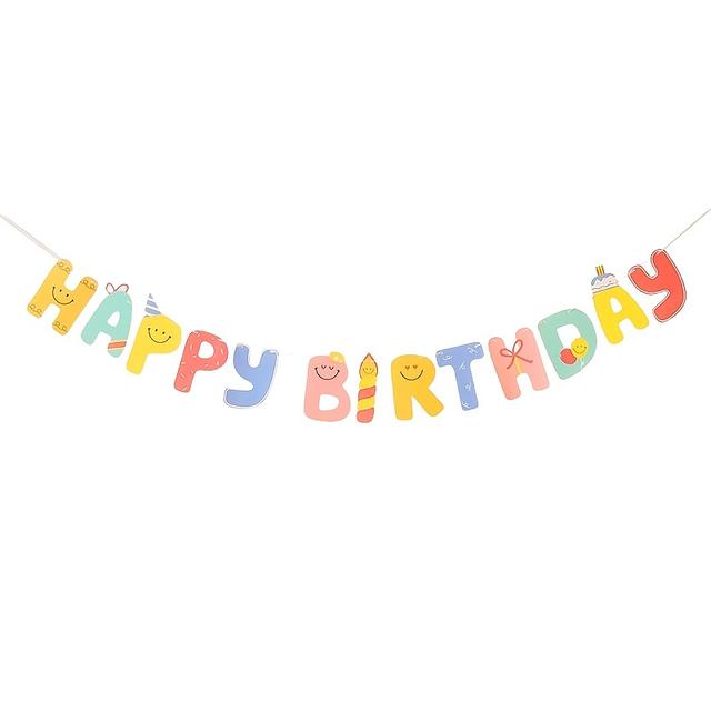 TEMU Banderas coloridas para de , pancartas de y decoraciones fáciles de colgar, ideales para fondos de fiestas y celebraciones de