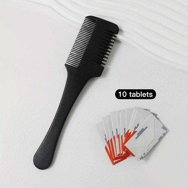 TEMU 2pcs Household Hair Clipper, Hair Thinning Artifact, Household Bangs Trimmer, Hair Clipper, Hair Thinner, Hair Tail Split Trimmer, Travel Portable Hair Clipper