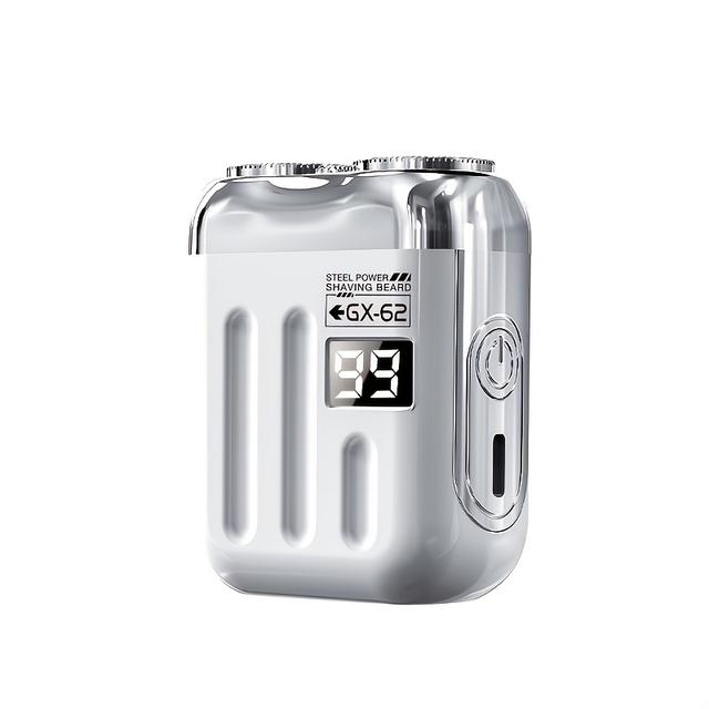 TEMU O novo elétrico Mimi'S uma cabeça magnética de lâmina dupla, carregamento USB de 2 velocidades, mini portátil para carro, elétrico móvel para homem