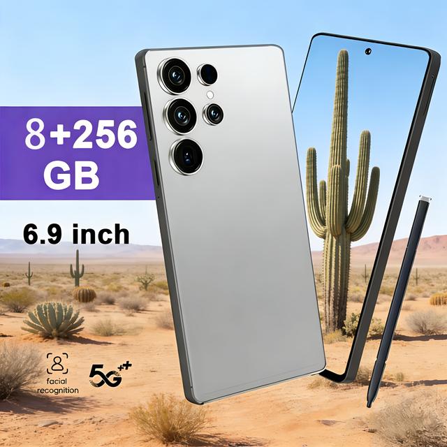 TEMU S25 Ultra Unlocked 5g Smartphone With Dual Sim Dual Standby, 6.9-inch Hd Display, 8gb+256gb, Facial Recognition, Built-, Includes Screen Protector And Phone Case, Ideal For Daily Use And Travel.