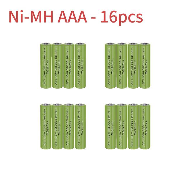TEMU AA-AAA 1.2V NiMH Перезаряджувана Батарея для Ліхтарика, Годинника, Іграшок, MP3 Плеєра та Бездротової Клавіатури/Миші