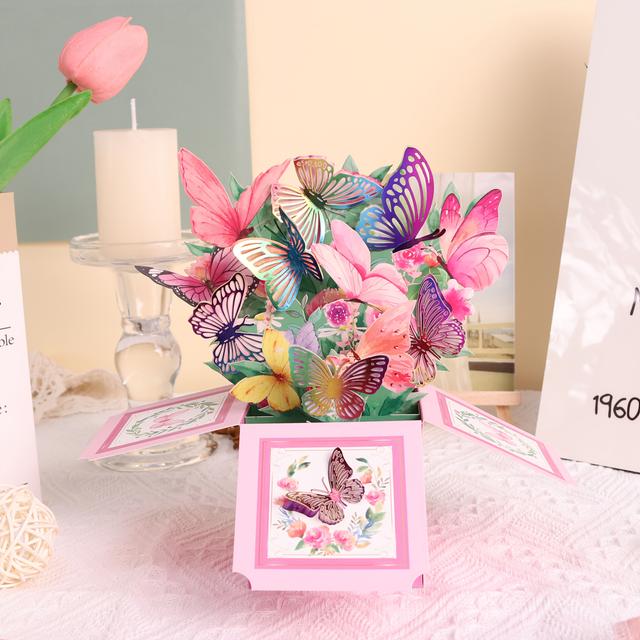 TEMU Один фіолетовий бокс у формі метелика, у комплекті з чудовою конвертом. Купіть його, і він безумовно покращить романтику в вашому житті та бездоганно виразить прекрасні