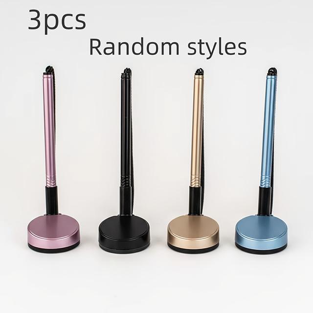 TEMU Zestaw 1/3 wysuwanych długopisów biurowych, lepkie biurko, mocowany pasek, czarne długopisy, długopisy biurowe, długopisy do kopert, wygodny uchwyt, odpowiednie do biur, hoteli i bankowych kaset