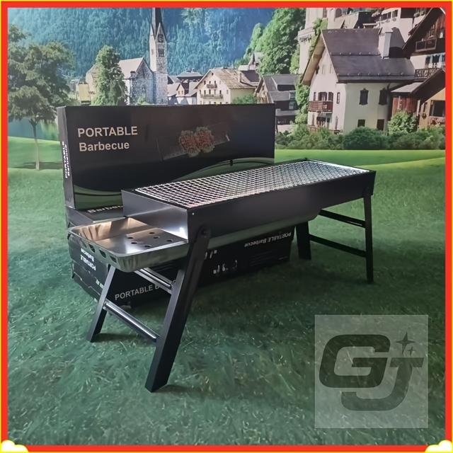 TEMU Outdoor faltbarer tragbarer Grillständer für Zuhause, Barbecue-Grill, Grillrost, Fleischbratrost