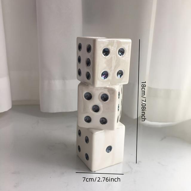 TEMU Perlen-glasierte würfelförmige Keramikvase, & Sonne Keramik Mini Vase, Vintage Mini Vase, geeignet für Wasserkultur und Blumenarrangement, zeitgenössische Wohnkultur