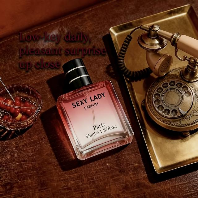 TEMU عطر سيدي سيكسي للنساء - رائحة والورد المتدرجة، عطر طويل الأمد غير لزج مناسب للسيدات العصريات/الجريئات من عمر 20-35 سنة، عطر سفر مثالي