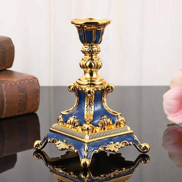 TEMU 1 porte-bougie en métal avec une tête, article décoratif pour tables de restaurant et d'hôtel, support de bougie pour , décoration festive pour fêtes