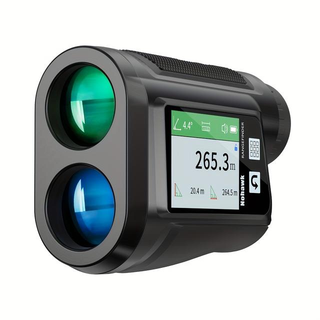 TEMU 1000m Yard Ft Hunting Golf Laser Rangefinder With Side Display, English Voice Broadcasting Slope , Usb Rechargeable, Vibration Suitable For Golf, Hunting, Disc Golf Measurement