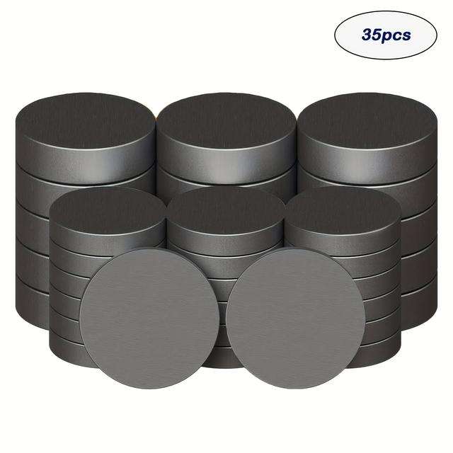 TEMU 35pcs 20x3mm High-quality Ceramic Magnets: Durable Kitchen And Office Magnets -suitable For Kitchen Tools, Industrial Use