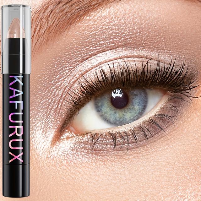 TEMU Vibrant Glitter Eyeshadow Stick - Colorful Makeup Pen For Mesmerizing Eyes - Longwear, Waterproof, Swivel Eyeliner - Eye Shadow Palette In A Convenient Stick Format