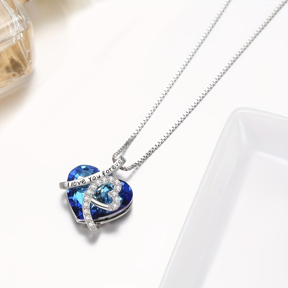 TEMU 925 Silver, Love You Women's Necklace, Fashion Necklace, Valentine's Day, Anniversary, Birthday And Graduation Ceremony, Exquisite Gifts For Mothers, Girlfriends, Comes With An Exquisite Gift Box