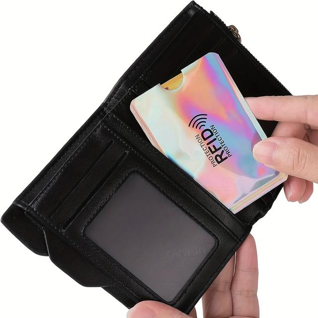 TEMU 25pcs Rfid Blocking Sleeves - For Credit, Debit, Id Cards & Passport - Shield Against Electronic Theft, Skimming & Digital Pickpocketing - Colorful Card Protectors