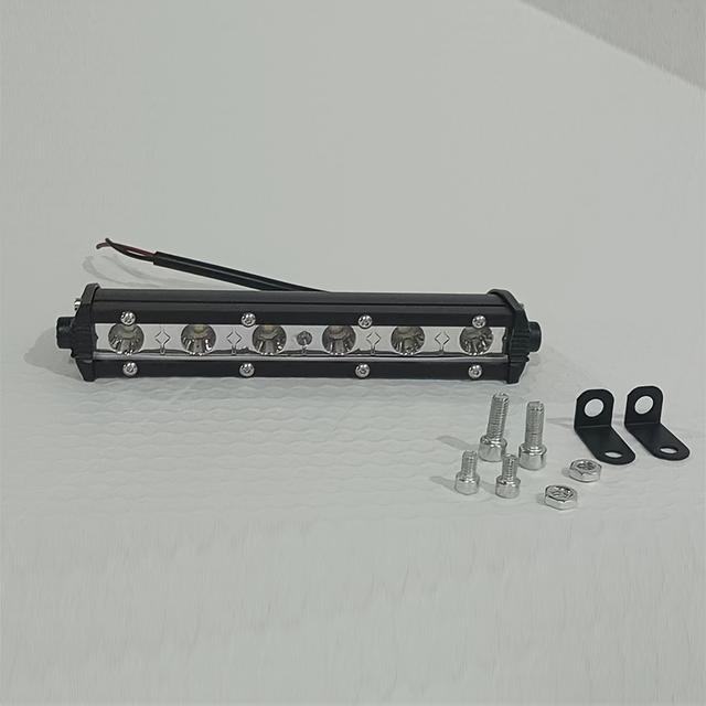TEMU Newly Designed 6 Led Work Light Bar, Slim And Compact Single-row Auxiliary Lights, Suitable For And Trucks Made Of Aluminum, Without Battery