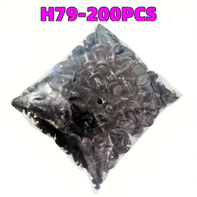 TEMU 200pcs Car Fixing Clip 6mm7mm8mm9mm10mm Universal 6 Types Of Mixed For For Ford For Gm For Bumper Push Rivet Auto Parts Removal Tools