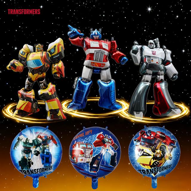 TEMU Набір повітряних кульок у стилі Трансформерів, 6 шт. | Декоративний набір з алюмінієвої плівки для коктейльної вечірки, випускного, літньої вечірки та інших заходів
