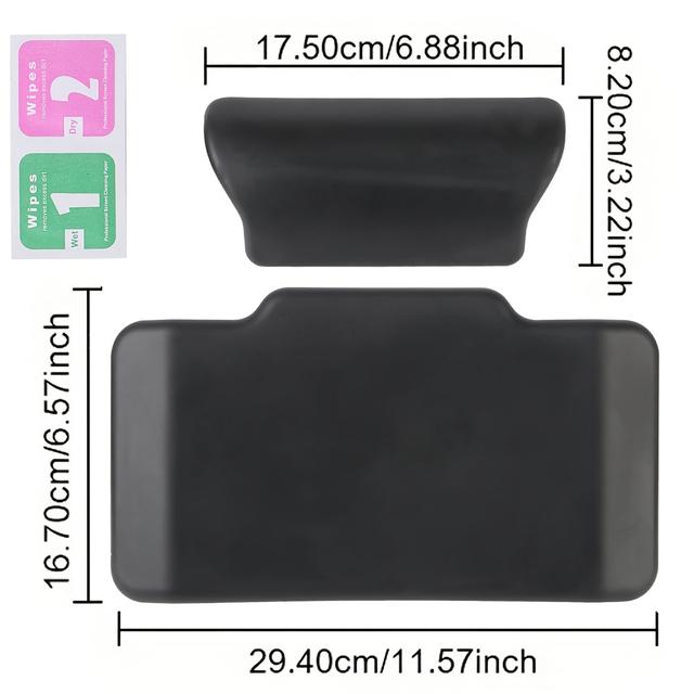 TEMU 2er-Set Motorrad-Rückenlehnenpolster Zubehör Rückenpolster Langlebiges Zubehör Beifahrerrückenpolster Universal