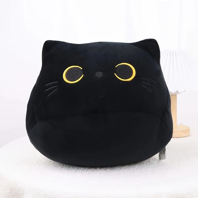 TEMU Adorable Soft Plush Toys Of Black Cats, Perfect As High-quality Gifts For Christmas Or Birthdays, And Great For Room Decor