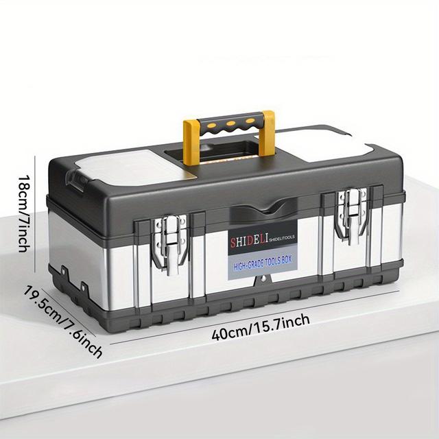 TEMU 14/17 Inch Hardware Toolbox, Perfect For Electricians, Carpenters & Electric Drill Storage