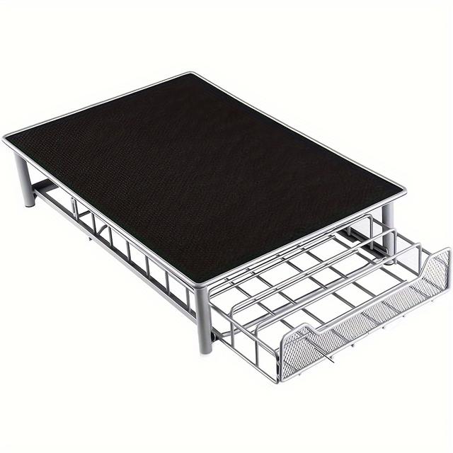 TEMU Tiroir à capsules de café, 60 tiroirs de rangement, portes à dosettes, tiroirs de rangement pour machine à café avec boîte à mouchoirs, support pour machine à café - Modèle