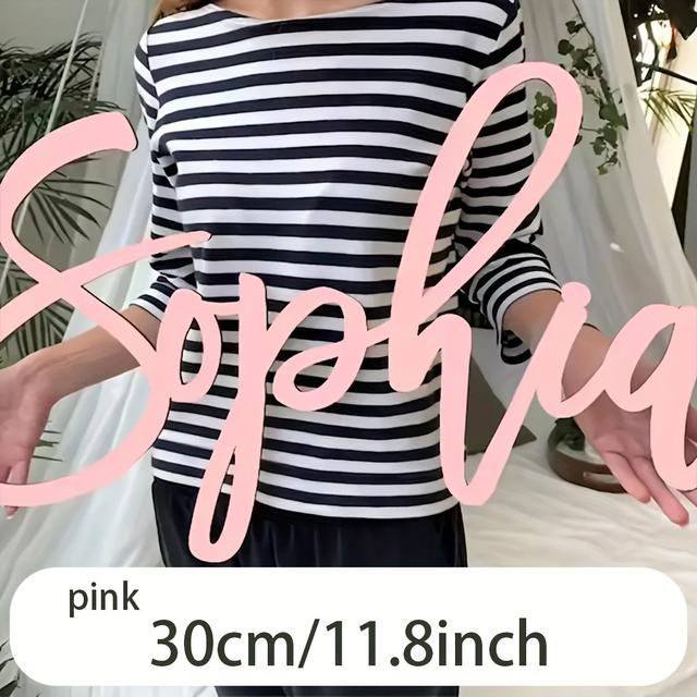 TEMU Custom Rustic Wood Name Plaque For Kids Room Or Home, Personalized Door Sign For Nursery, Bedroom, Halloween, Thanksgiving, Christmas Decor Or Seasonal Family Gift With Engraved Text