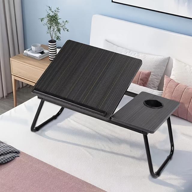 TEMU Portable Folding Notebook Tray Ideal Laptop Table Stand For Bed, Desk & Picnic