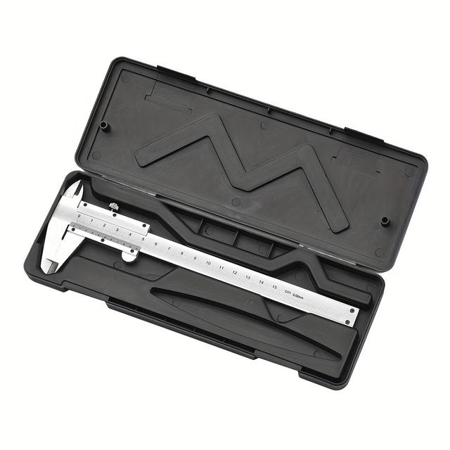 TEMU 6-inch Stainless Steel - Measuring Tool, Micrometer Gauge, Uncharged, No Battery Required