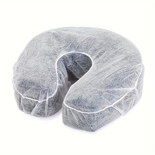 TEMU 50pcs/set Disposable Face Cradle Covers, Non-sticking Massage Face Covers, Headrest Covers For Massage Tables, Universal Size