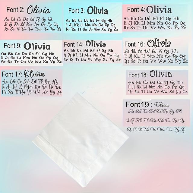 TEMU Custom Logo Embroidered Luxury Napkin, Personal Logo Embroidered Napkin, Company Emblem Embroidered Napkin For Company Dinner