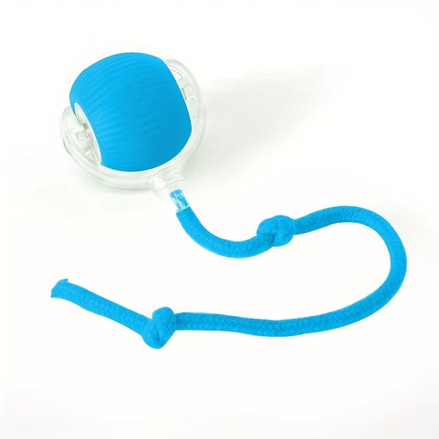 TEMU 1 Tail-rope Toy Ball, Rolling Ball, Automatic Ball, Interactive Toy Ball, Suitable For Large, Medium, And Indoor Exercise