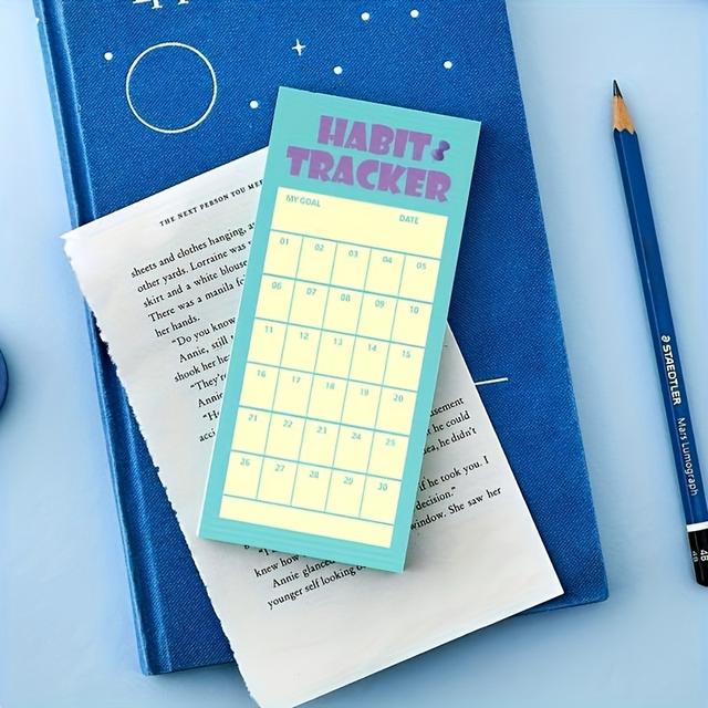 TEMU Colorful Retro Notebook Timeline Record Book Schedule Reminder Punch Card Weekly Plan Sticky Note Tear-off Sticky Note Paper | Keep Your Work, Study And Order