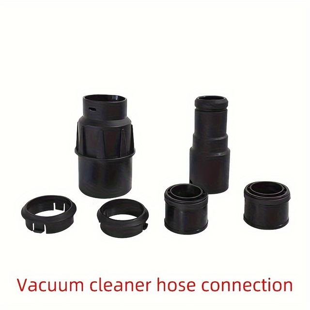 TEMU 6-piece Universal Vacuum Cleaner Hose Connector Kit For Dry Grinder Dust Collection - Plastic Rotating Sleeve Fittings, Cap Connector Type, Compatible With Festool Systems