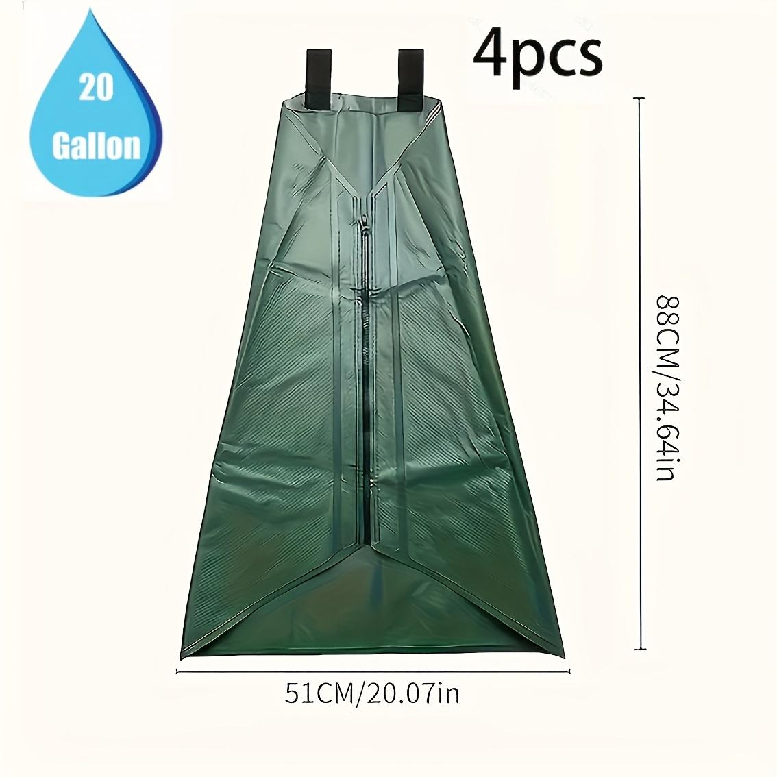 TEMU 4pcs 20-gallon Tree Watering Bags - Durable, Reusable Slow-release Irrigation Bags For Newly Planted Or Trees, Pvc Material, Ideal For Gardening And Landscape , Essential Item, Accessory