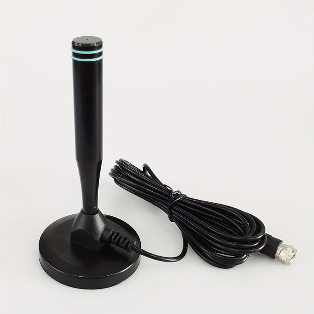 TEMU Okos TV digitális antenna - 2024 legújabb HD TV antenna, beltéri és kültéri használatra, erős mágneses alappal, 360°-os vétel, 4K és 1080P helyi csatornák támogatása