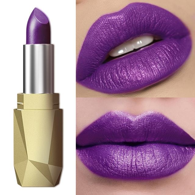 TEMU Szájfesték, vízálló, nem ragadós, élénk színek, tartós kozmetikumok, csillogó, csillámos, felhasználóbarát, ideális kezdőknek, szájfény