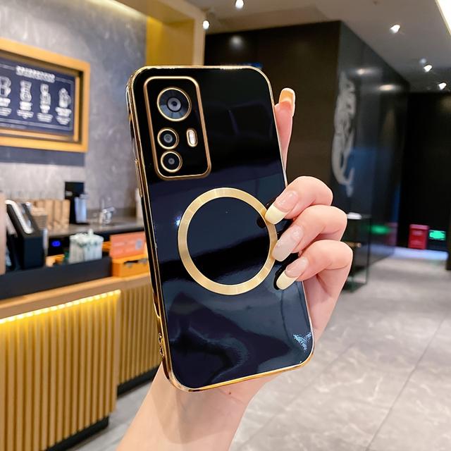 TEMU Funda para teléfono: para Xiaomi 12T, 12T Pro, 12 Lite, 13, 13T/13T Pro, 13 Lite 5G, 13 Pro, 13 , funda de lente de gama, cubierta trasera electrolítica TPU con anillo magnético