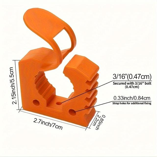 TEMU 2pcs Clamp For Mounting Equipment Tools, Auto Offroad Truck Trailer Rv Boat Atv Utv Home Accessories, 1.18"-1.42" Diameter